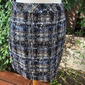 J Crew Gilded Tweed Silk Woven Mini Skirt 2